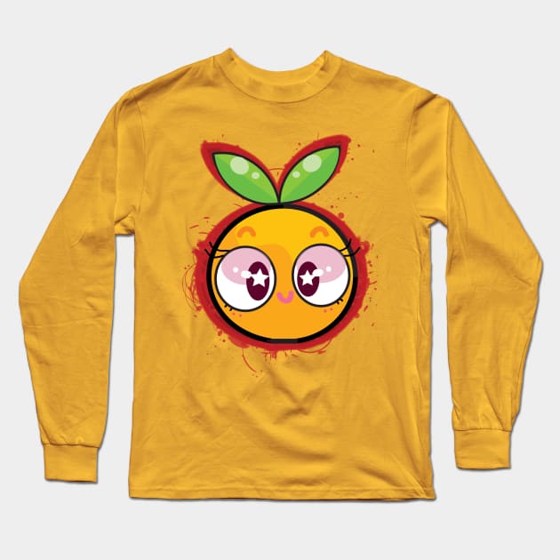 Orange Long Sleeve T-Shirt by OrangeQu33n